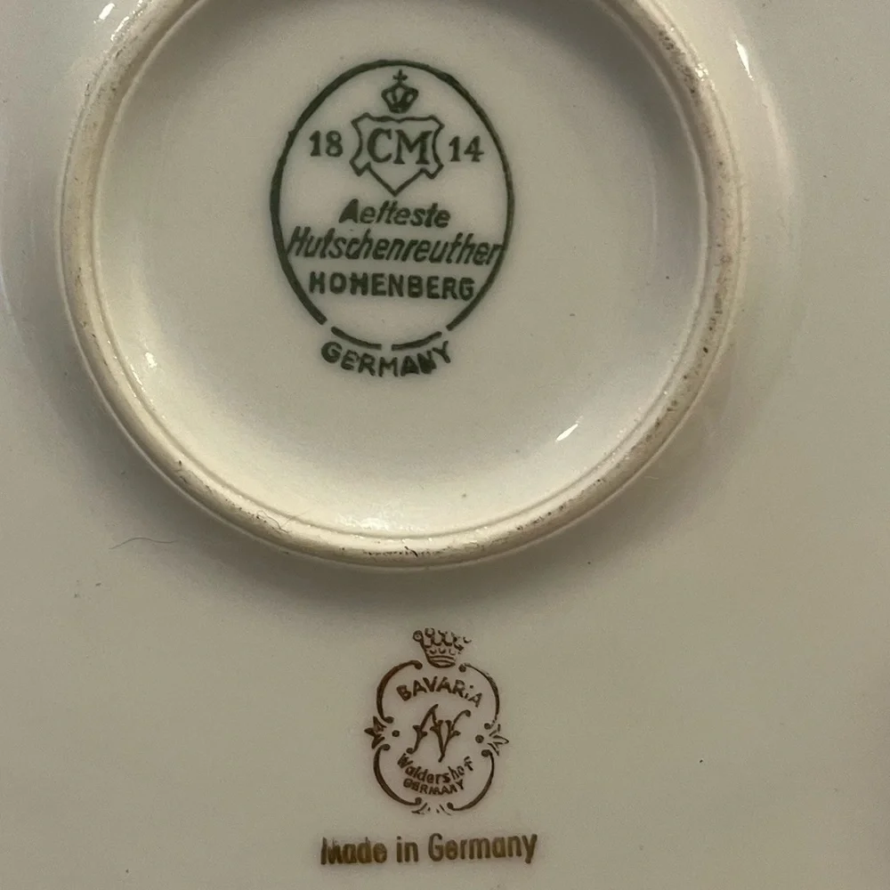 Vintage Hutschenreuther Hohenberg Bavaria porcelain platter w/ a courting couple